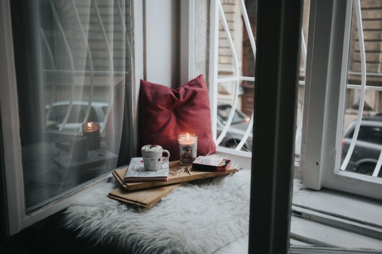 a table with a book and a book on it