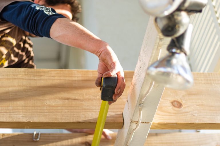 a person using a tool