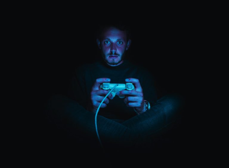 a person holding a gun