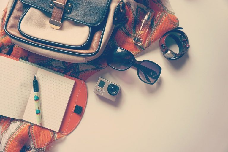 a close-up of a purse and a wallet