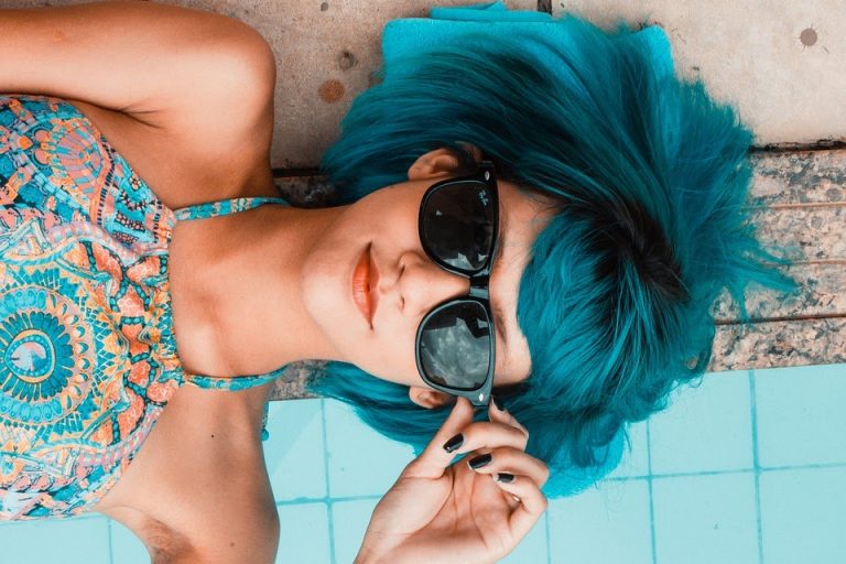 a person with a camera on the head